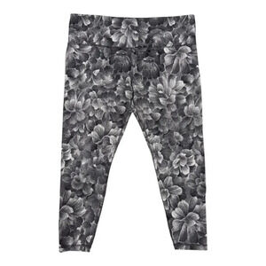 Athleta Elation Textured Tight Womens Legging 2X High Rise Shaping Black Gray